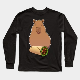 Capybara Burrito Long Sleeve T-Shirt